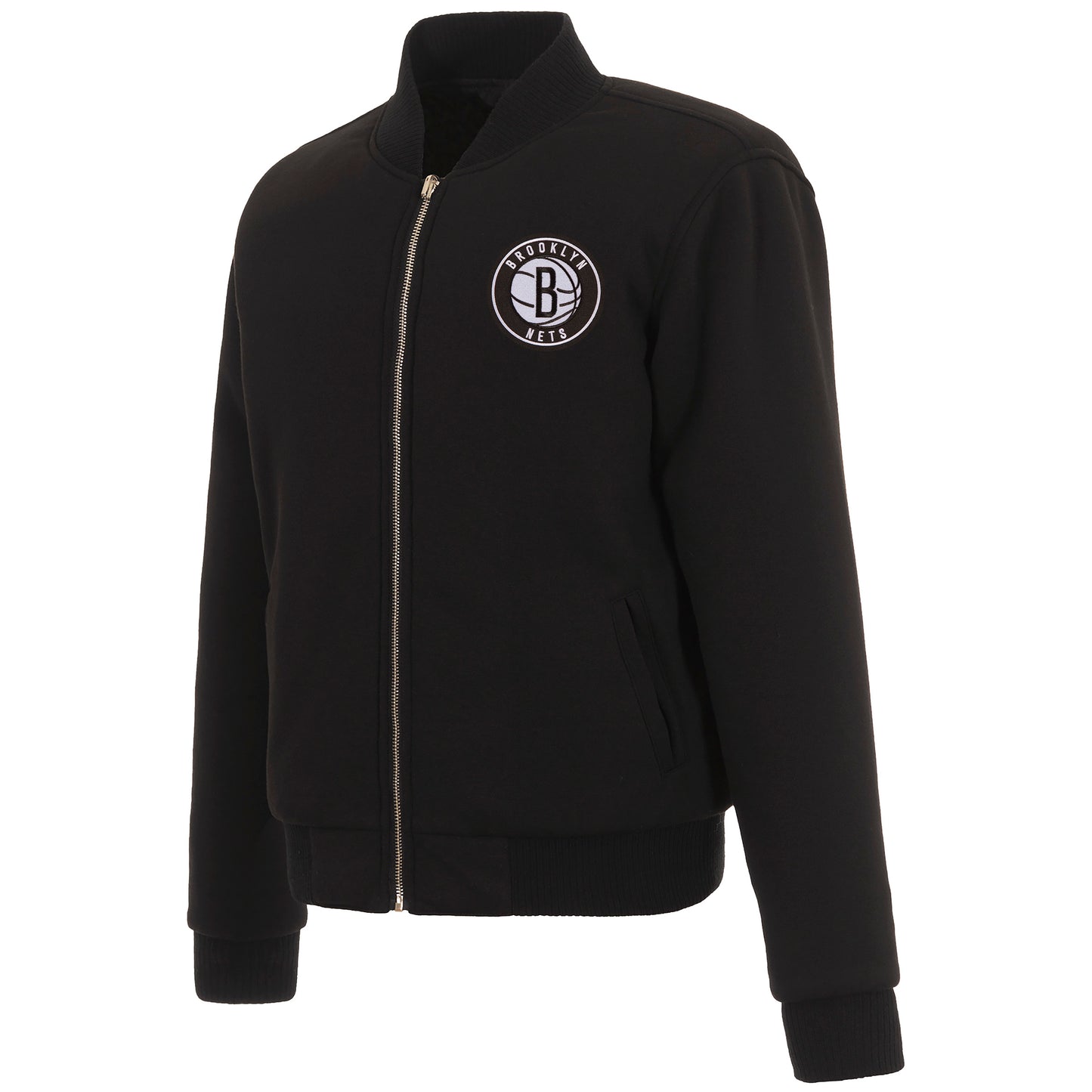 Brooklyn Nets Ladies Reversible Fleece Jacket