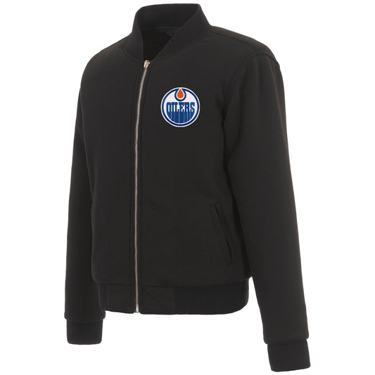 Edmonton Oilers Ladies Reversible Fleece Jacket