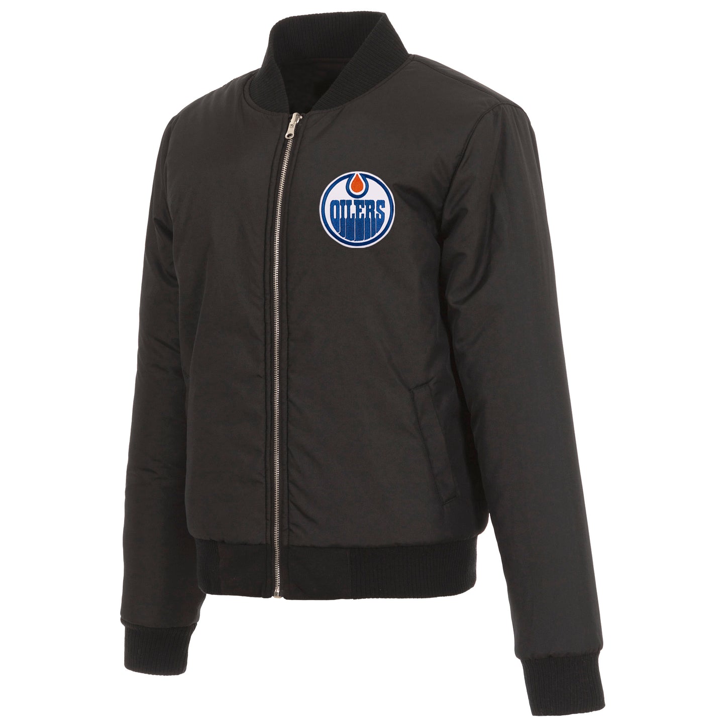 Edmonton Oilers Ladies Reversible Fleece Jacket