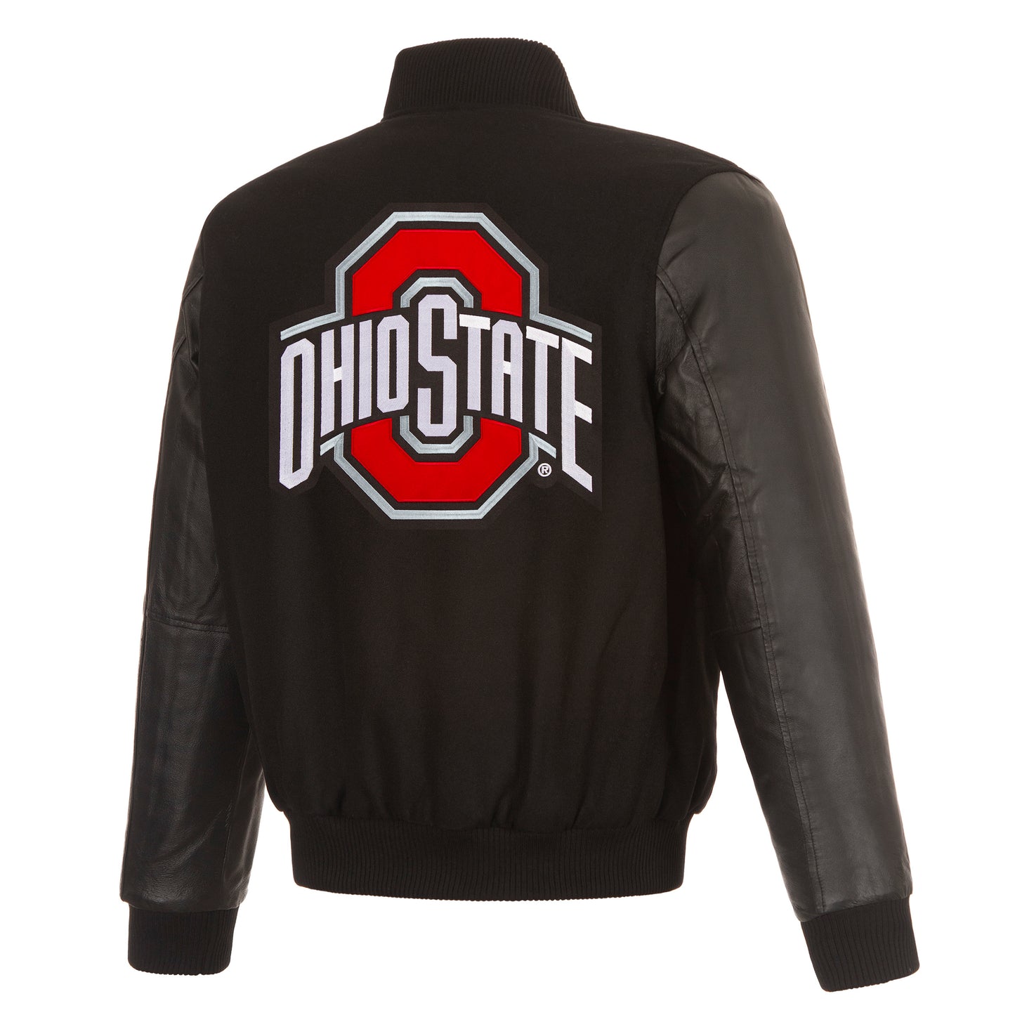 Ohio State University Reversible Wool and Leather Jacket