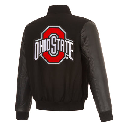 Ohio State University Reversible Wool and Leather Jacket