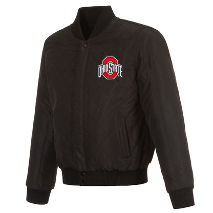 Ohio State University Reversible Wool and Leather Jacket