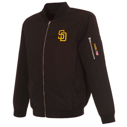 San Diego Padres Nylon Bomber Jacket