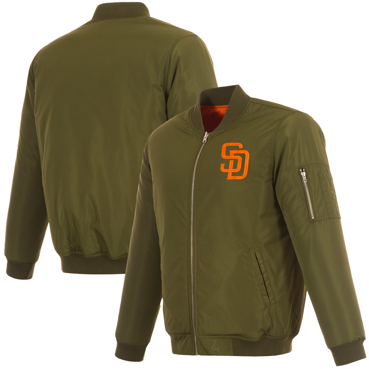 San Diego Padres Reversible Flight Jacket