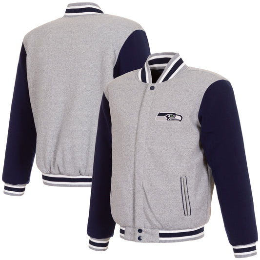 New England Patriots Reversible Two-Tone Fleece Jacket