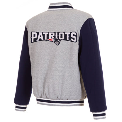 New England Patriots Reversible Two-Tone Fleece Jacket