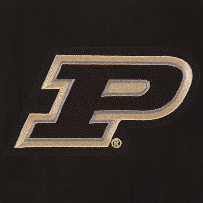 Purdue University Reversible Wool and Leather Jacket