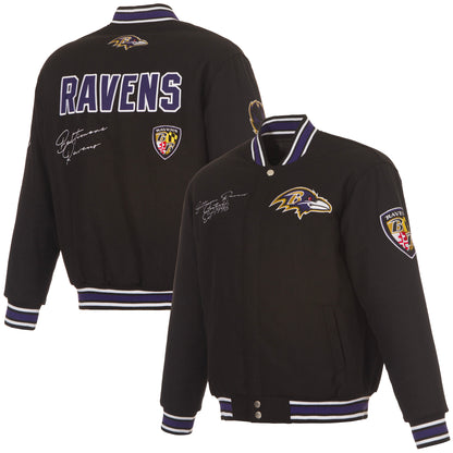 Baltimore Ravens Reversible All Wool Jacket