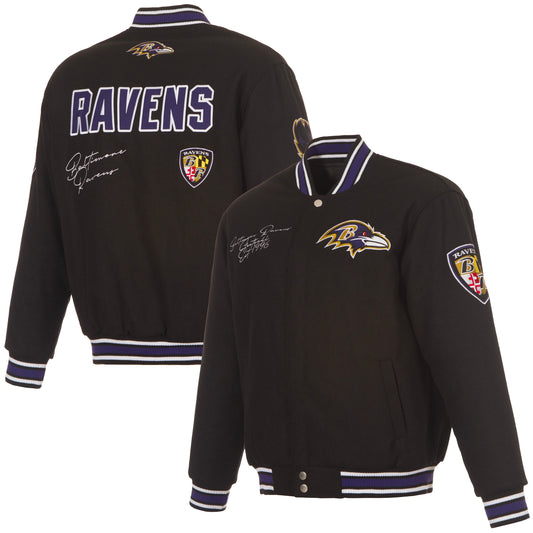 Baltimore Ravens Reversible All Wool Jacket