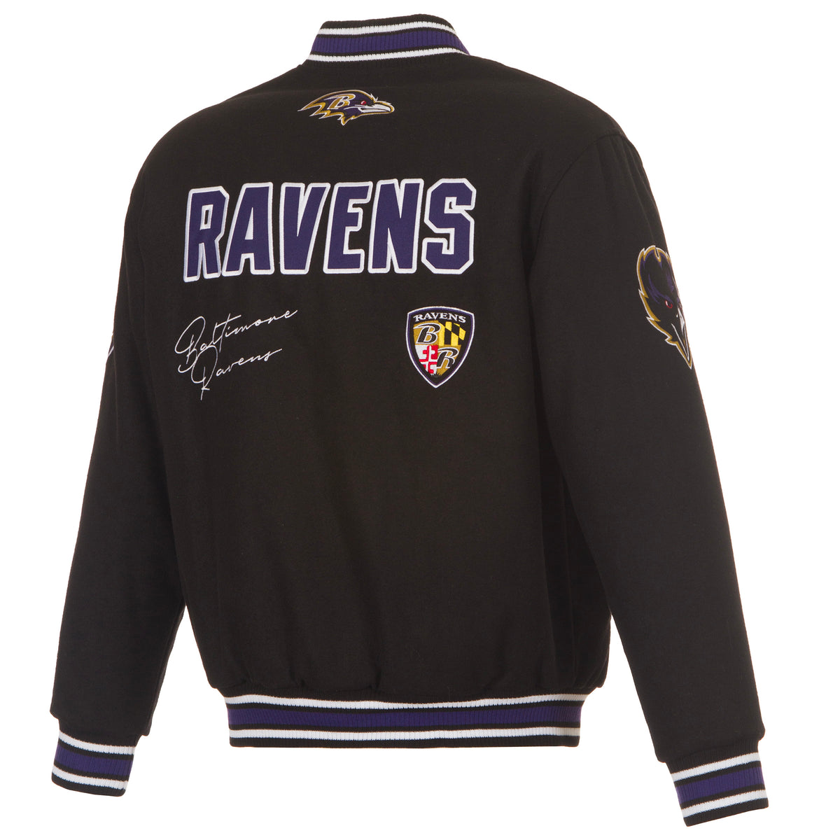 Baltimore Ravens Reversible All Wool Jacket