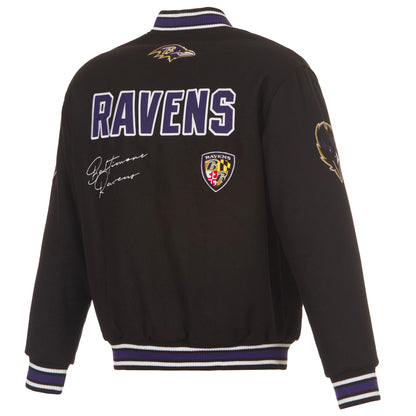 Baltimore Ravens Reversible All Wool Jacket