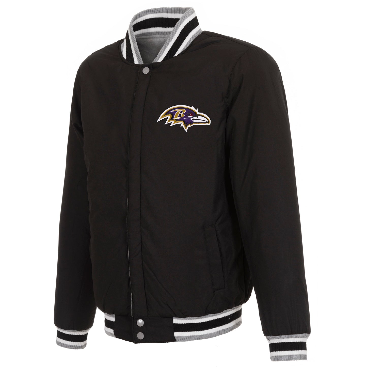 Baltimore Ravens Reversible Two-Tone Fleece Jacket