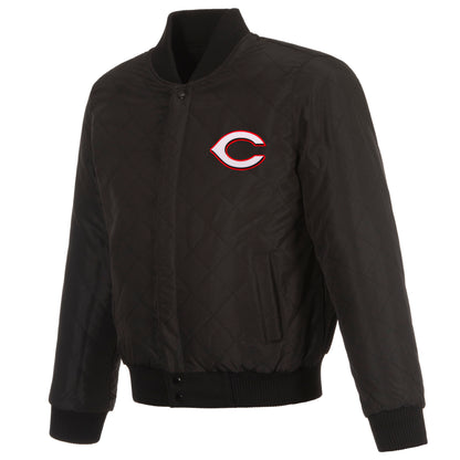 Cincinnati Reds Reversible Wool and Leather Jacket