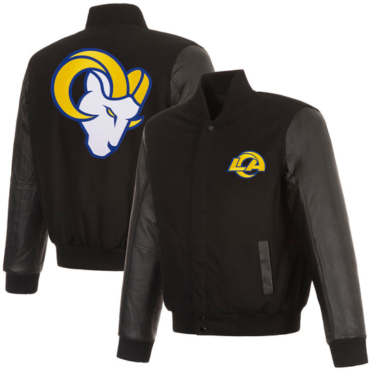 Los Angeles Rams Reversible Wool and Leather Jacket