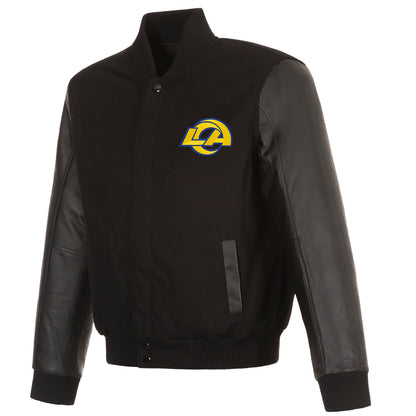 Los Angeles Rams Reversible Wool and Leather Jacket