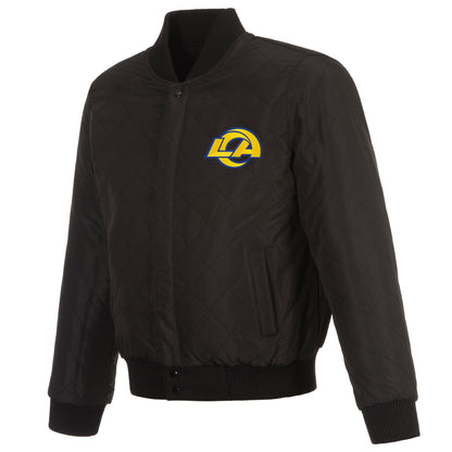 Los Angeles Rams Reversible Wool and Leather Jacket