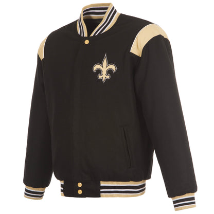 New Orleans Saints Reversible Wool Varsity Jacket