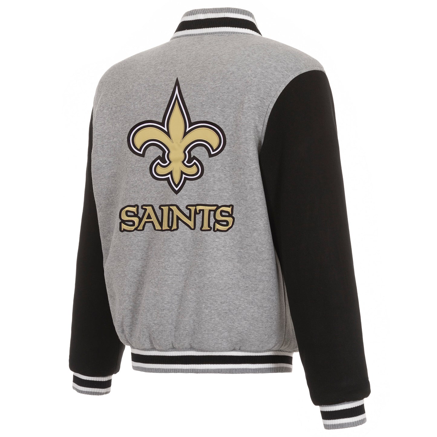 New Orleans Saints Reversible Two-Tone Fleece Jacket