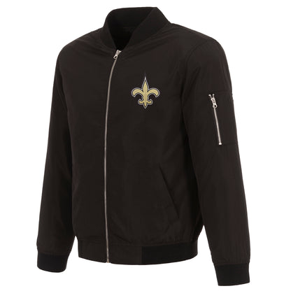 New Orleans Saints Nylon Bomber Jacket
