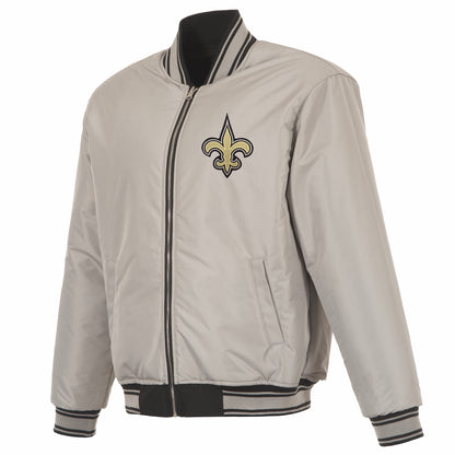 New Orleans Saints Reversible Flight Jacket