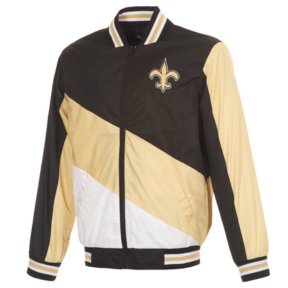 New Orleans Saints Nylon Varsity Jacket
