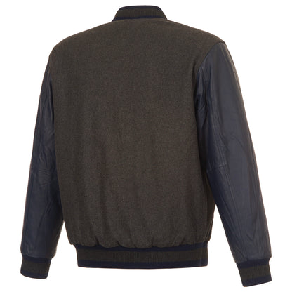 Seattle Seahawks Reversible Wool and Leather Jacket