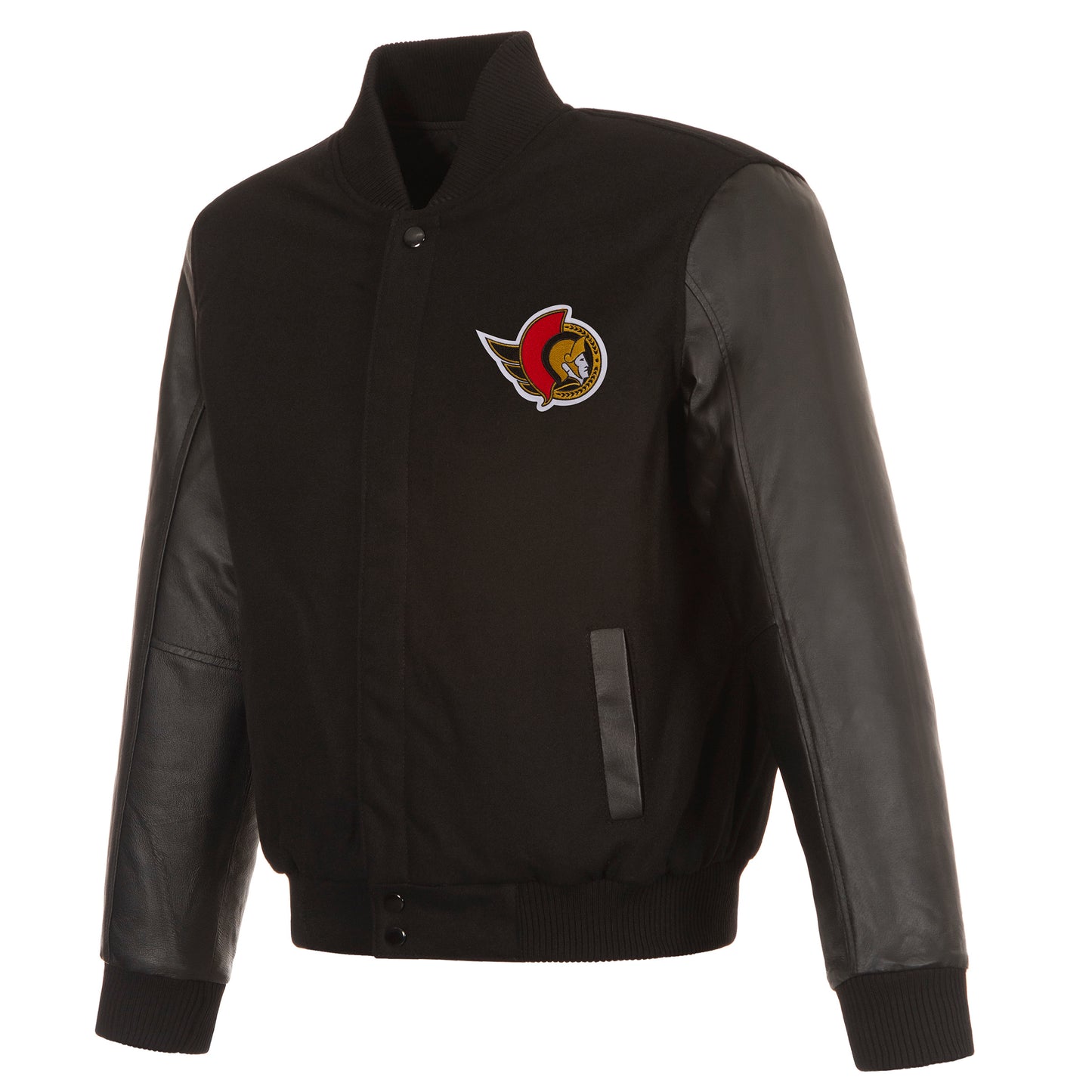 Ottawa Senators Wool and Leather Reversible Jacket