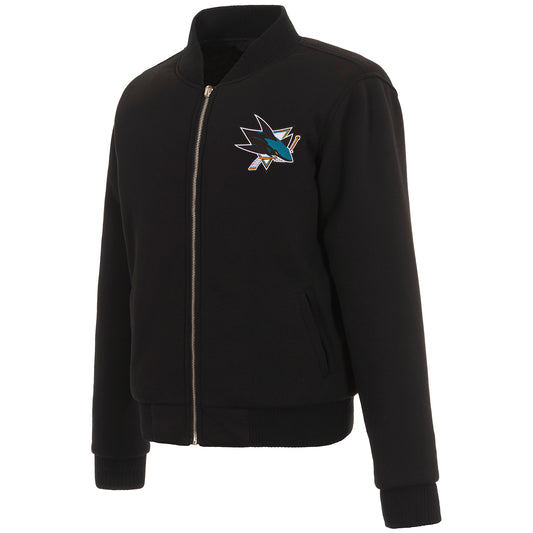 San Jose Sharks Ladies Reversible Fleece Jacket