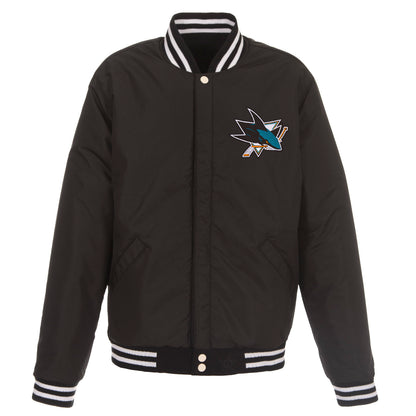 San Jose Sharks Reversible Varsity Jacket