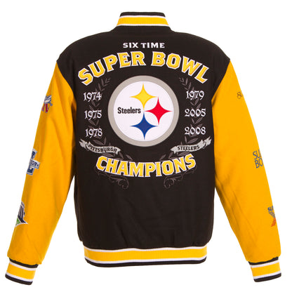 Pittsburgh Steelers Commemorative Reversible Varsity Jacket