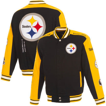 Pittsburgh Steelers Twill Varsity Jacket