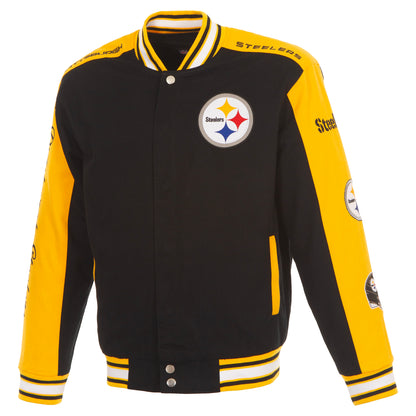 Pittsburgh Steelers Twill Varsity Jacket