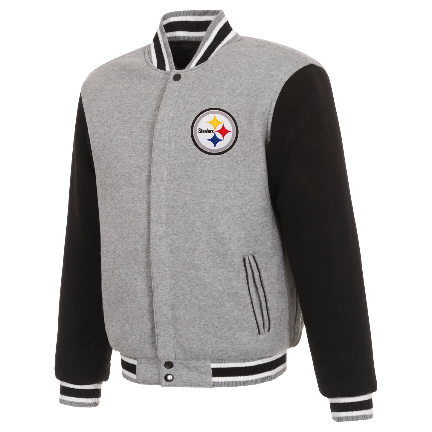 Pittsburgh Steelers Reversible Two-Tone Fleece Jacket