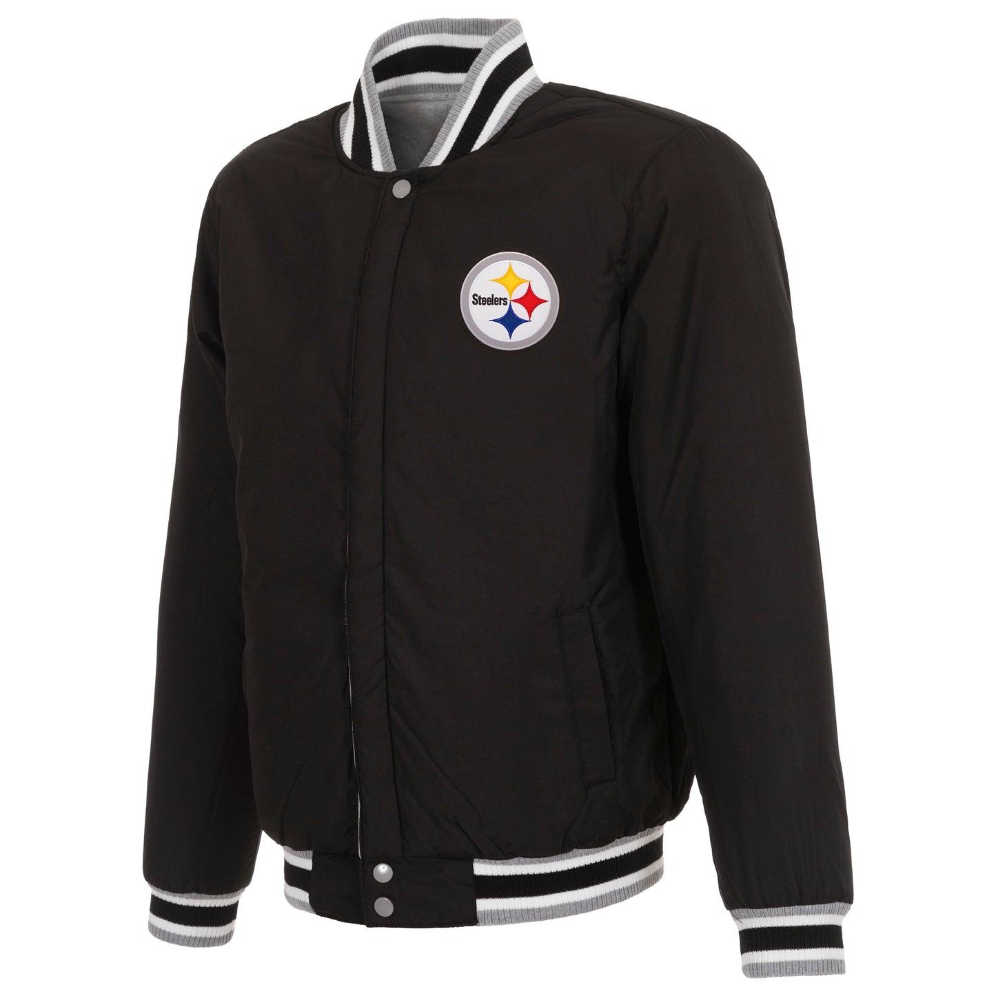 Pittsburgh Steelers Reversible Two-Tone Fleece Jacket