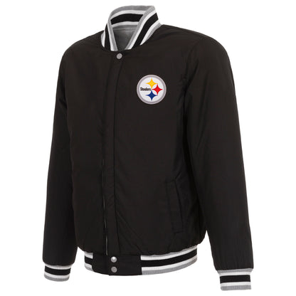 Pittsburgh Steelers Reversible Two-Tone Fleece Jacket