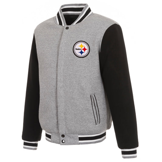 Pittsburgh Steelers Reversible Two-Tone Fleece Jacket