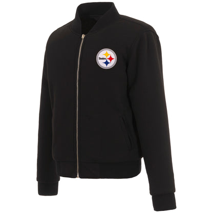 Pittsburgh Steelers Ladies Reversible Fleece Jacket