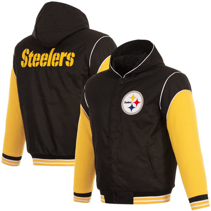 Pittsburgh Steelers Reversibile Hooded Jacket