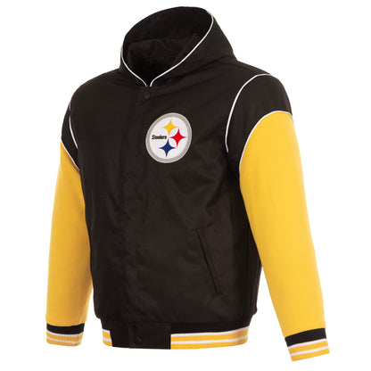 Pittsburgh Steelers Reversibile Hooded Jacket