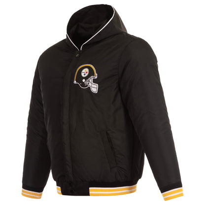 Pittsburgh Steelers Reversibile Hooded Jacket
