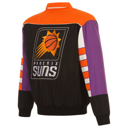 Phoenix Suns Classic Nylon and Faux Leather Jacket