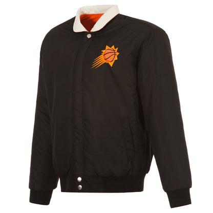 Phoenix Suns Classic Nylon and Faux Leather Jacket