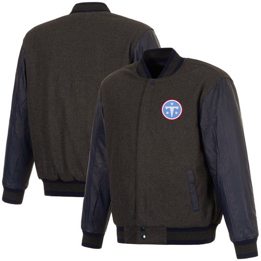 Tennessee Titans Reversible Wool and Leather Jacket