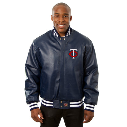 Minnesota Twins Full Leather Jacket