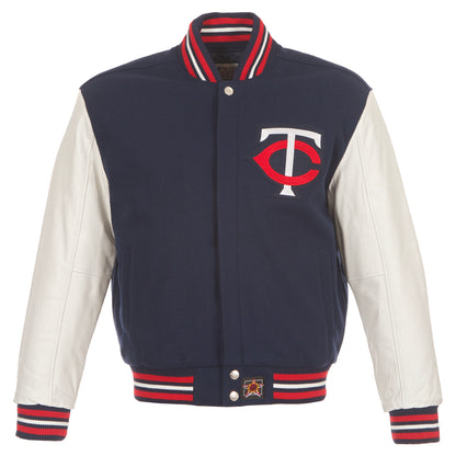 Minnesota Twins Wool and Leather Jacket