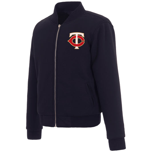 Minnesota Twins Ladies Reversible Fleece Jacket