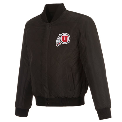 University of Utah Reversible Wool and Leather Jacket