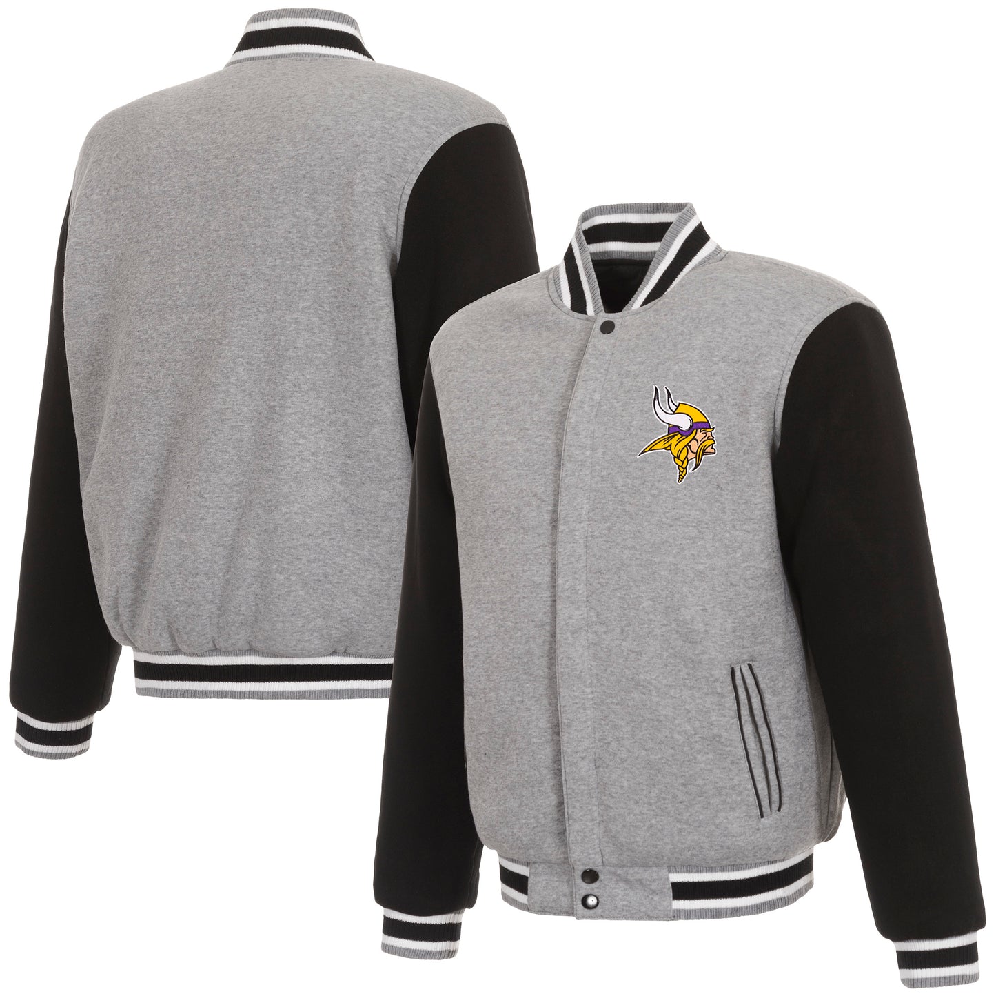 Minnesota Vikings Reversible Two-Tone Fleece Jacket