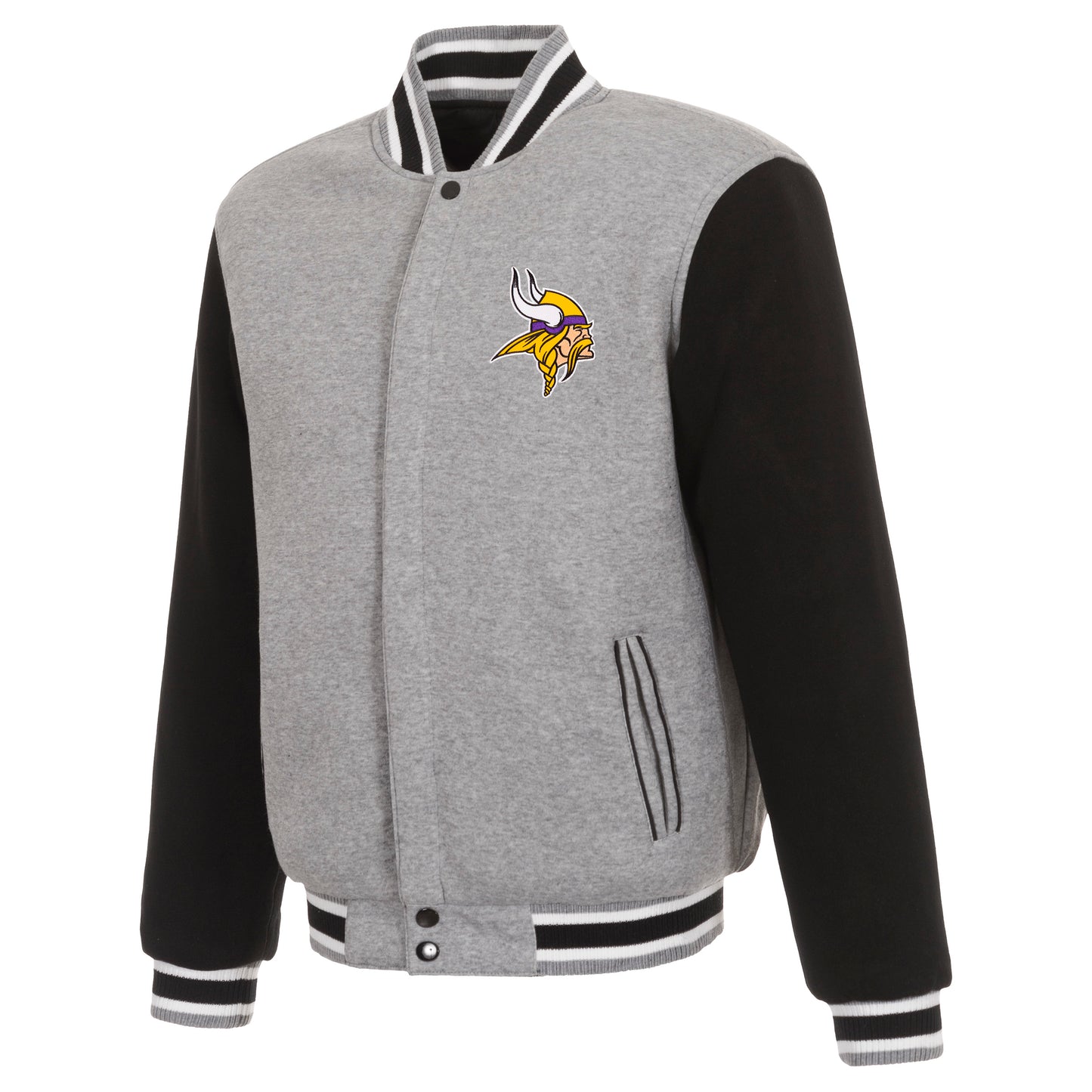 Minnesota Vikings Reversible Two-Tone Fleece Jacket
