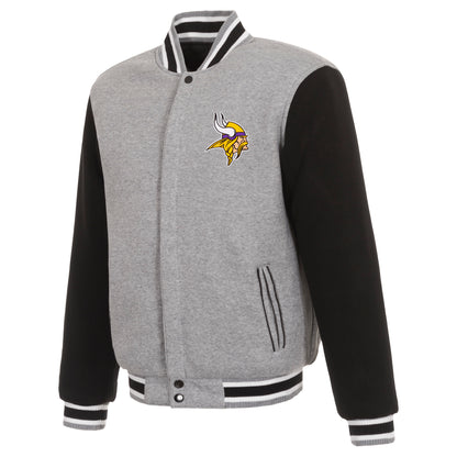 Minnesota Vikings Reversible Two-Tone Fleece Jacket